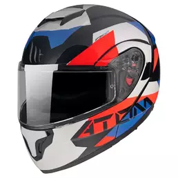 MT Helmets Atom SV Adventure modular helmet Глянцевый Синий