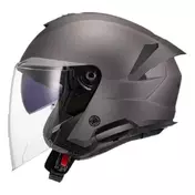 LS2 OF618 Verso II open face helmet Matt Titanium