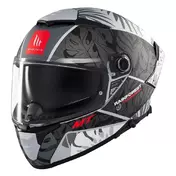 MT Helmets Thunder 4 SV Rainforest full face helmet Matt Silver / Dark Grey