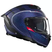 MT Helmets Atom 2 SV Destiny modular helmet Matt Navy Blue