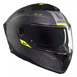 MT Helmets Atom 2 SV Destiny modular helmet Серый