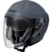 GARI G40 Sunvisor open face helmet Glossy Grey
