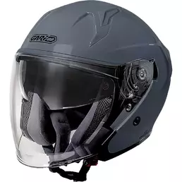 GARI G40 Sunvisor open face helmet Glossy Grey