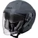 GARI G40 Sunvisor open face helmet Glossy Grey