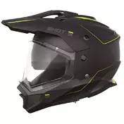 SHOT Trek Max Vision Rally full face helmet Black / Neon Yellow Matt