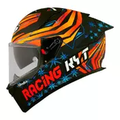 KYT R2R Max Replica Fernandez 2022 full face helmet Orange / Blue / Black