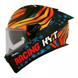 KYT R2R Max Replica Fernandez 2022 full face helmet Orange / Blue / Black