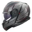 LS2 FF908 Strobe II Code modular helmet Серо-черный (размер: xs)