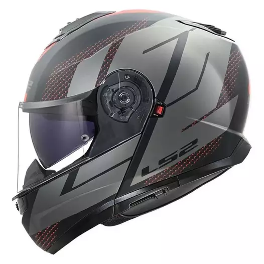LS2 FF908 Strobe II Code modular helmet Серо-черный (размер: xs)