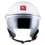 MT Helmets Street S open face helmet Glossy Silver