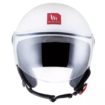 MT Helmets Street S open face helmet Glossy Silver