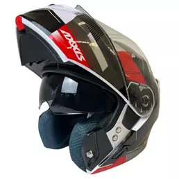 AXXIS Storm S SV Grip modular helmet White / Red / Grey