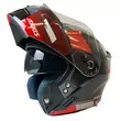 AXXIS Storm S SV Grip modular helmet Красно-серый