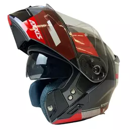 AXXIS Storm S SV Grip modular helmet Красно-серый