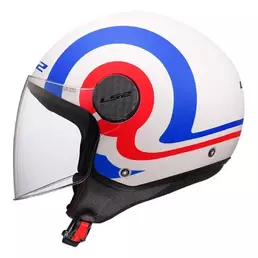 LS2 OF558 Sphere Lux II Urby open face helmet White / Blue / Red