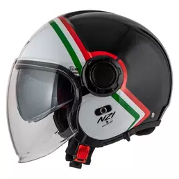 NZI Ringway 2 Duo Skyline open face helmet Skyline Black / White Italy