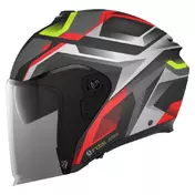 AGV Irides Zurigo E2206 open face helmet Black / Red / Yellow Fluo