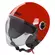 GARI G20 Sunvisor open face helmet Красный