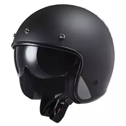LS2 OF601 Bob II open face helmet Solid Matt Black