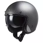 LS2 OF601 Bob II Carbon open face helmet Серый
