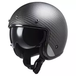 LS2 OF601 Bob II Carbon open face helmet Серый