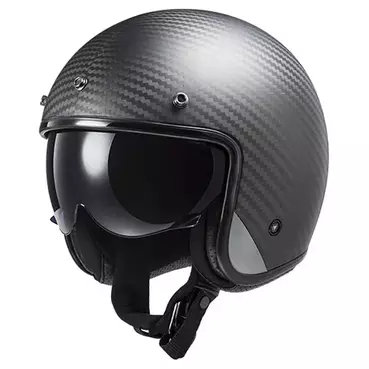LS2 OF601 Bob II Carbon open face helmet Серый