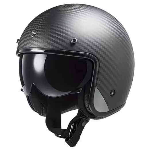 LS2 OF601 Bob II Carbon open face helmet Серый (размер: xs)