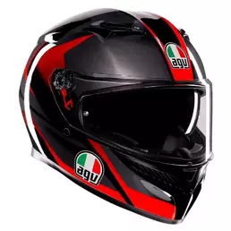 AGV K3 Striga E2206 MPLK full face helmet Black / Grey / Red