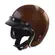 GARI G02X Fiberglass open face helmet Glossy Copper Brown