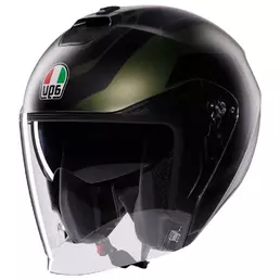 AGV Irides Sakai E2206 open face helmet Matt Green / Black