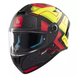 MT Helmets Targo S Brik full face helmet Grey / Red / Yellow