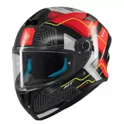 MT Helmets Targo S Brik full face helmet Bright Black / Red