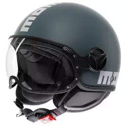 MOMO DESIGN FGTR Classic E2206 open face helmet Matt Ottanio Grey / White