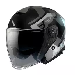 MT Helmets Thunder 3 SV Silton open face helmet Matt Pearl Grey