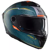 MT Helmets Atom 2 SV Destiny modular helmet Matt Petrol