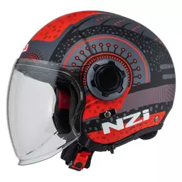 NZI Ringway 2 Duo Antera open face helmet Antracite / Red Matt