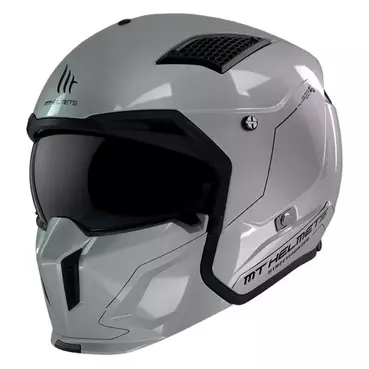 MT Helmets Streetfighter SV S convertible helmet Glossy Grey