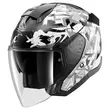 SHARK Skwal Jet Pranz open face helmet black / white / gold