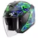 SHARK Skwal Jet Pranz open face helmet Black / Green / Blue