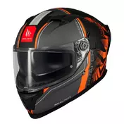MT Helmets Braker SV Charm full face helmet Grey / Black / Orange