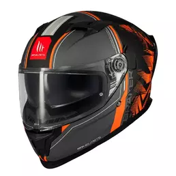 MT Helmets Braker SV Charm full face helmet Grey / Black / Orange