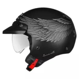 NEXX Y.10 Eagle Rider CO 2022 open face helmet Black / Matt Grey (размер: s)
