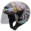 NZI Helix II Junior Open Face Helmet Glossy Boom
