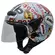 NZI Helix II Junior Open Face Helmet Glossy Boom