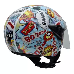 NZI Helix II Junior Open Face Helmet Glossy Boom