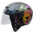 NZI Helix II Junior Open Face Helmet Glossy Lion