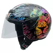 NZI Helix II Junior Open Face Helmet Glossy Lion