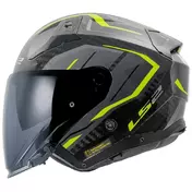 LS2 OF603 Infinity II Carbon Urus open face helmet Hi-Vis Yellow