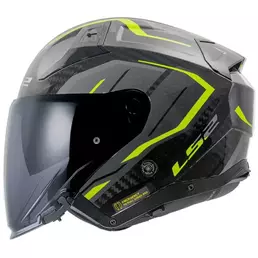 LS2 OF603 Infinity II Carbon Urus open face helmet Hi-Vis Yellow