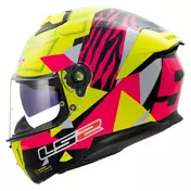 LS2 FF808 Stream II Tiger full face helmet Hi-Vis Yellow / Pink